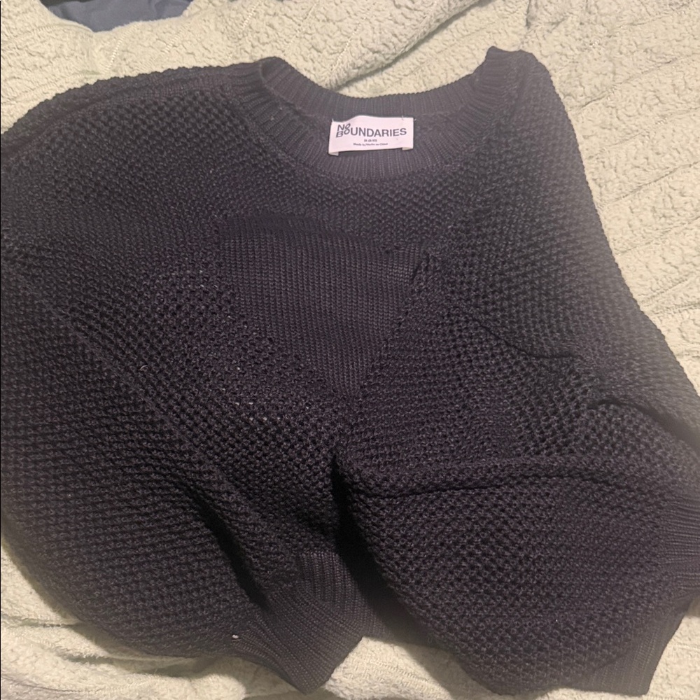 3 for 12***
No Boundaries Dark Knit Pullover